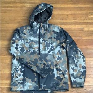 North Face Camo Waterproof Jacket
